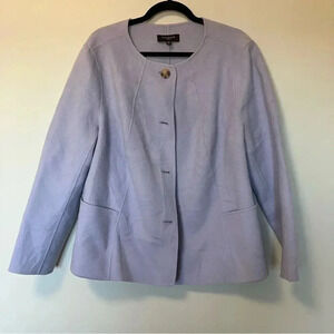 NWOT Talbots 90%  wool lavender lilac jacket